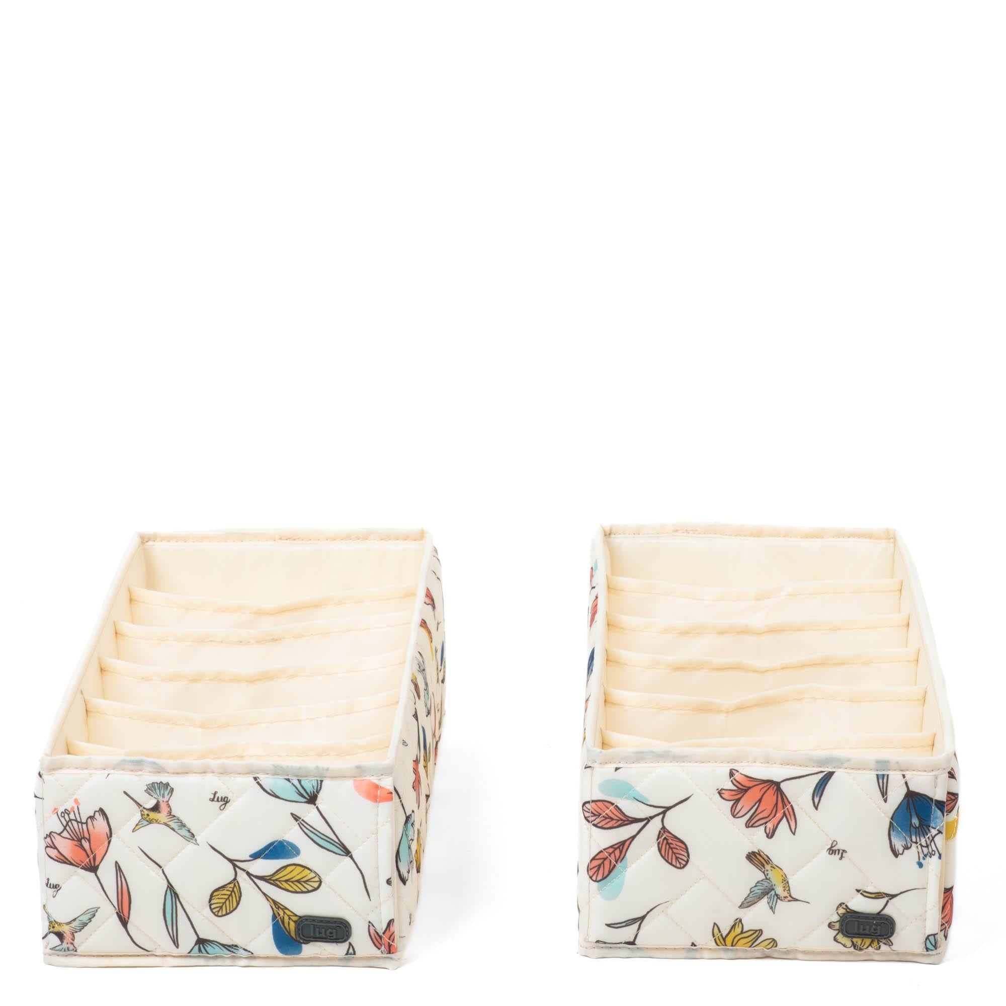 Dolly 2pc 6 Pocket Drawer Organizer - HUMMINGBIRD FLORAL - Dolly2pk_HummingbirdFloral_01